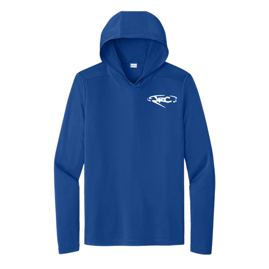 RISE TOGETHER - Performance T-Shirt Hoodie (Royal)