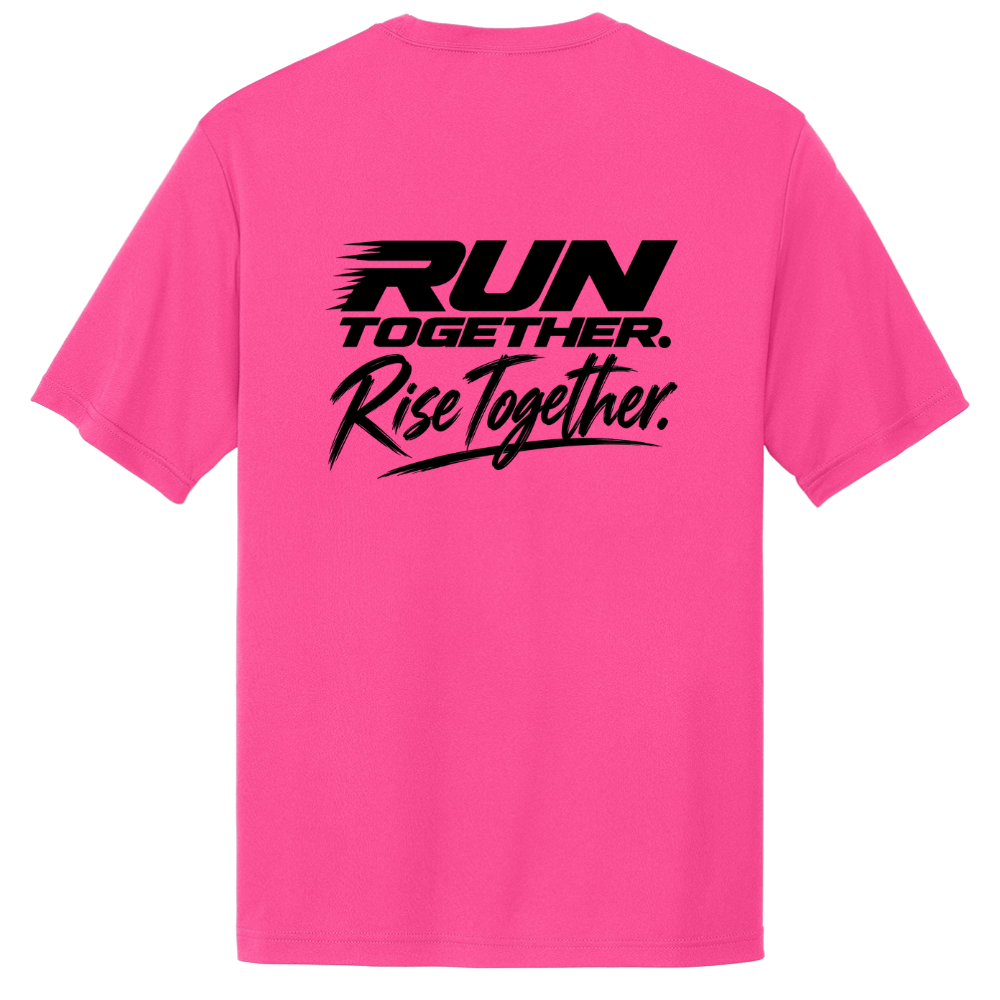 RISE COLLECTION - Performance T-Shirt (NEON PINK) LIMITED TIME ONLY!