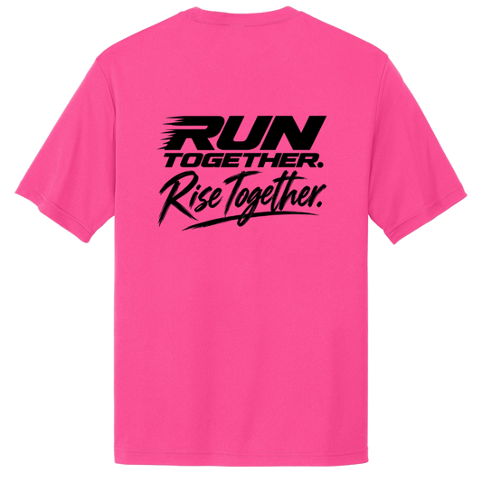RISE COLLECTION - Performance T-Shirt (NEON PINK) LIMITED TIME ONLY!