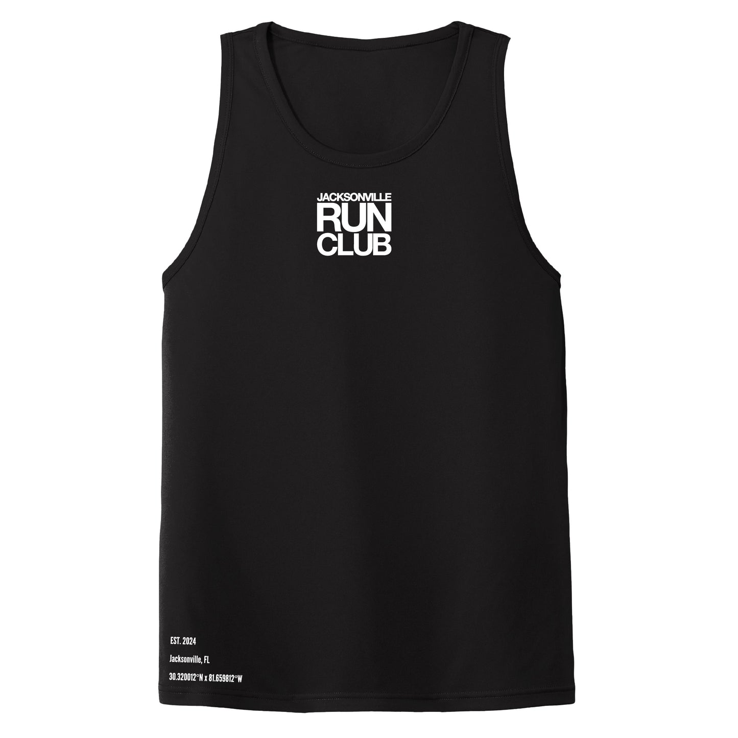 JACKSONVILLE RUN CLUB - UNISEX RACER TANK (Black)